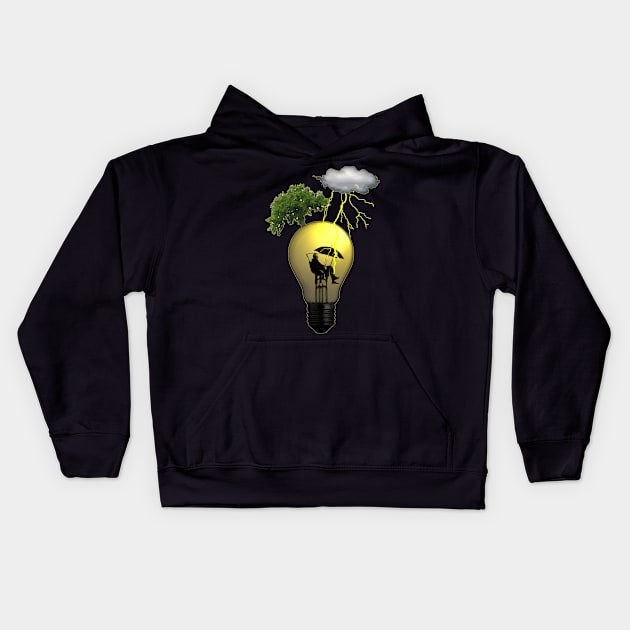 Electric sleep Kids Hoodie by danimunjoz